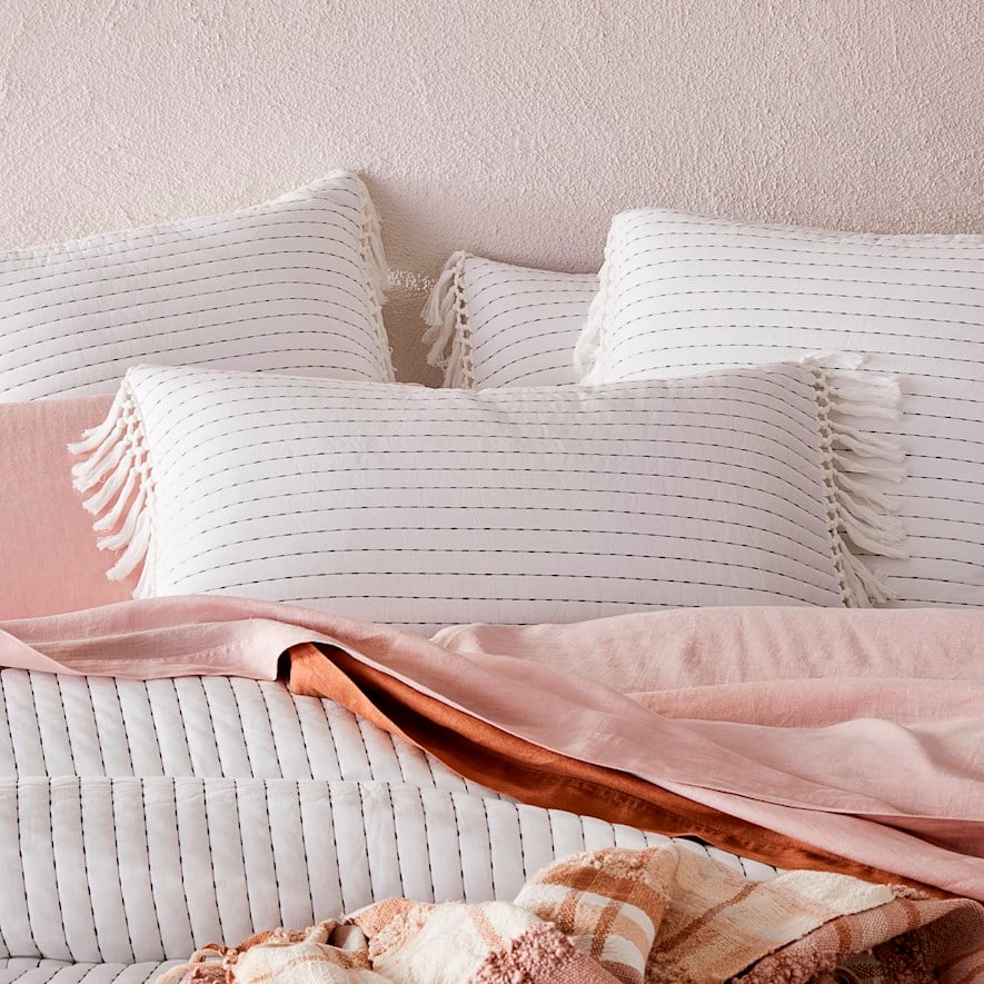 Victoria Off White Quilted Pillowcase Adairs