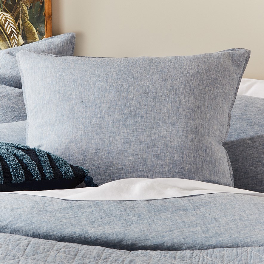 light blue pillowcase