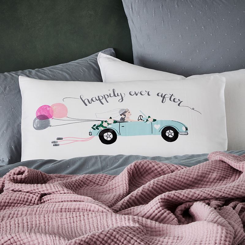 Text Pillowcase Happily Ever After