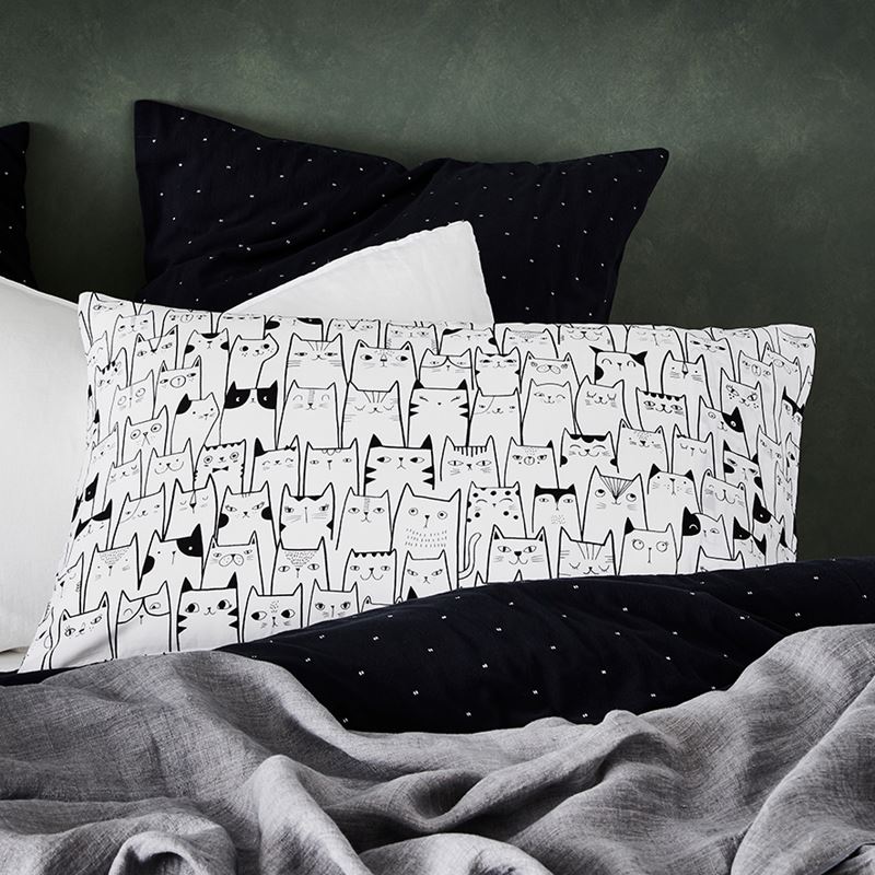 Kitty Text Pillowcase