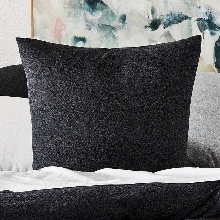 Ultra Soft Jersey Black Marble Pillowcase Adairs