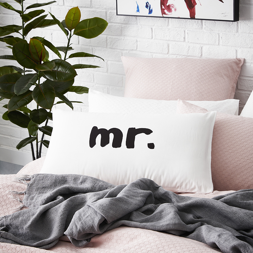 Home Republic Text Pillowcase S18 Mr. Adairs