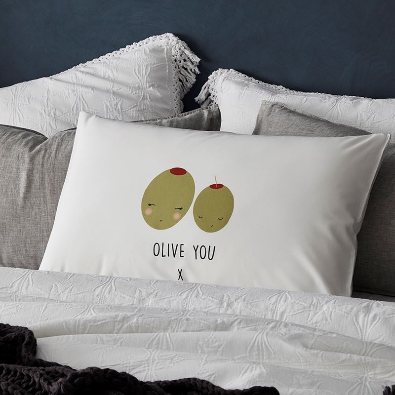 Text Pillowcase Olive You