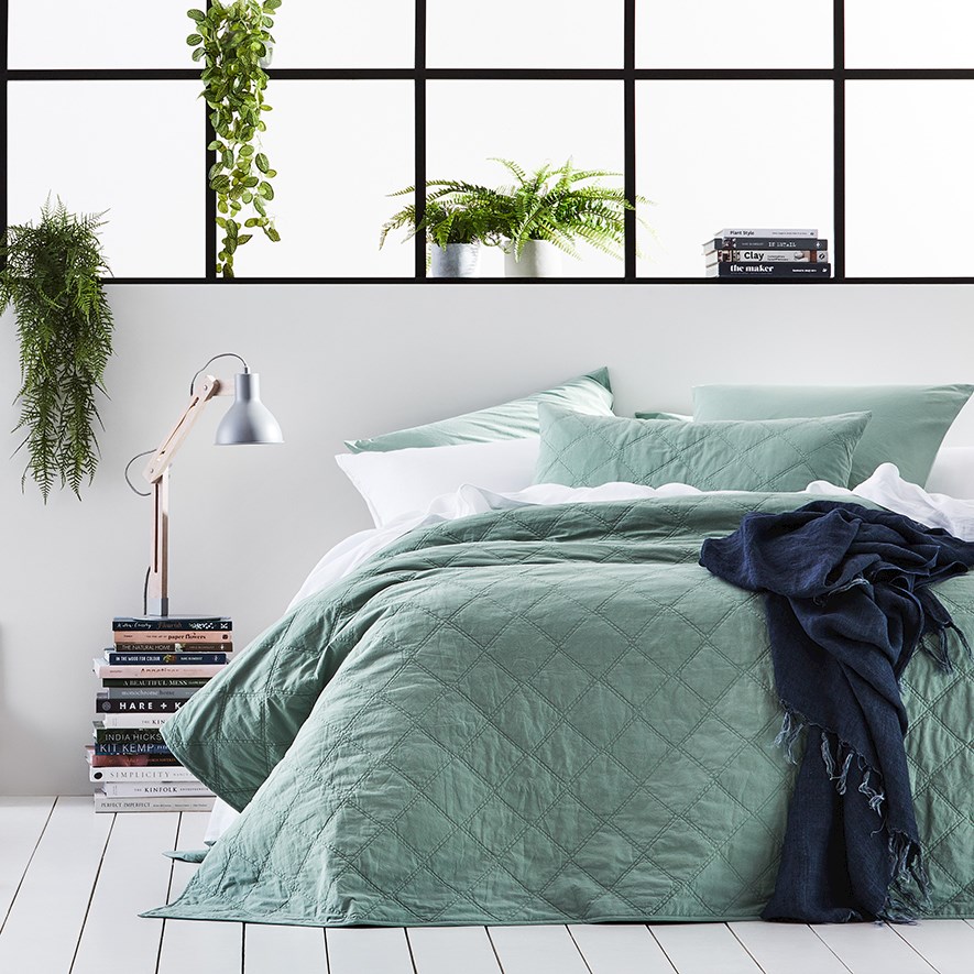 Stonewashed Cotton Pillowcase Pair in Biscuit main image 1