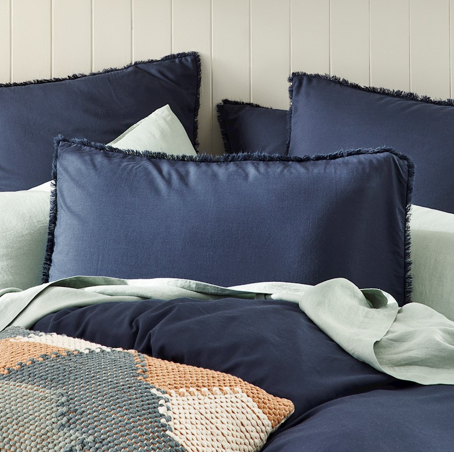 Bamboo Linen Navy Pillowcase Adairs