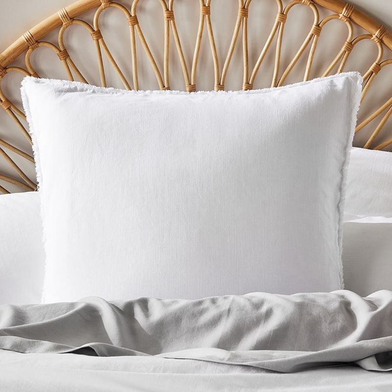 Bamboo Linen White Pillowcase