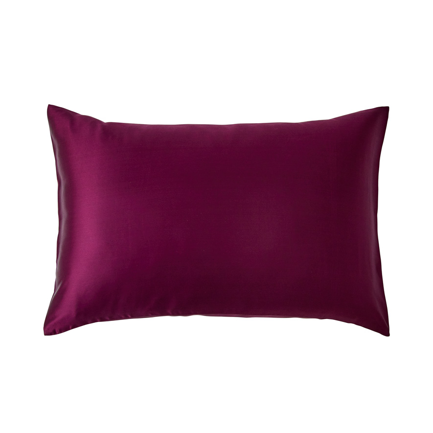 Pure Silk Wine Pillowcase | Adairs