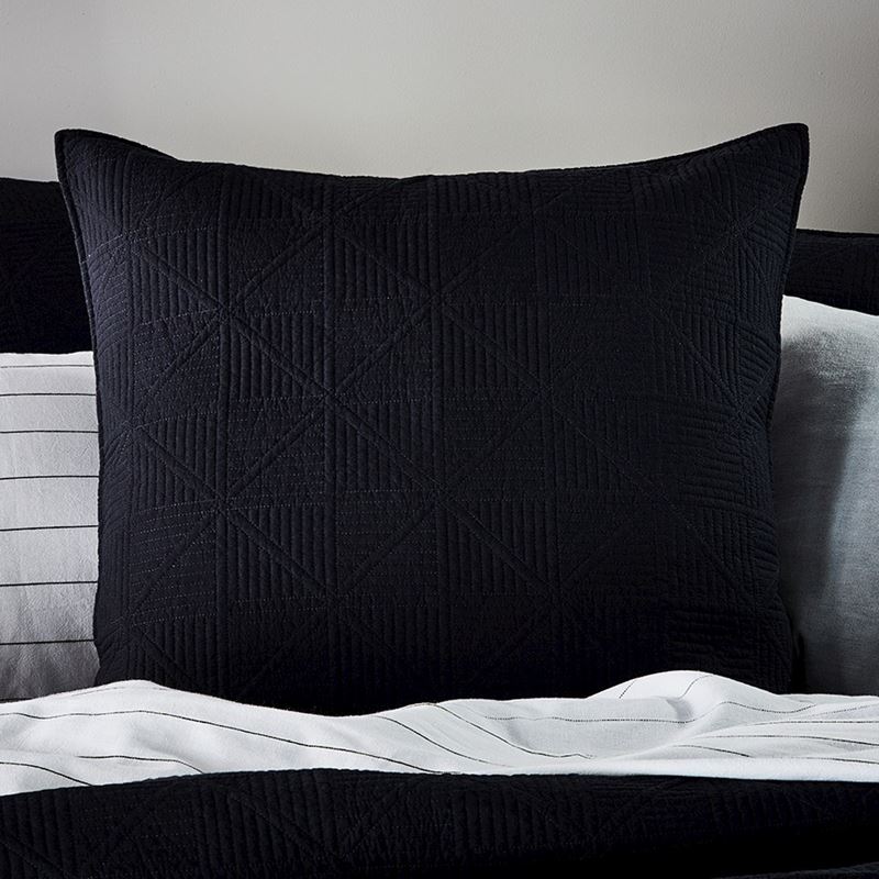 Prism Quilted Charcoal Pillowcase