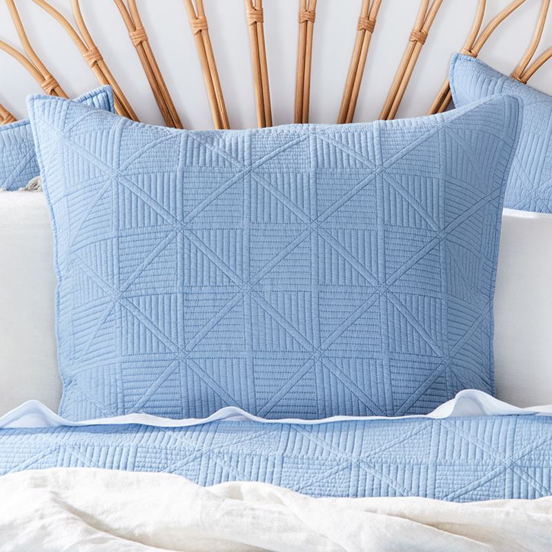 Prism Quilted Sky Blue Pillowcase