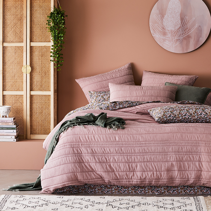 Home Republic Zara Nude Pink Pillowcase Adairs