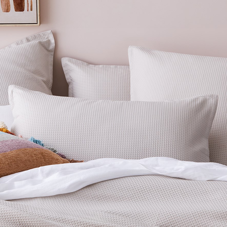 Berlin Waffle Oatmeal Pillowcase Adairs