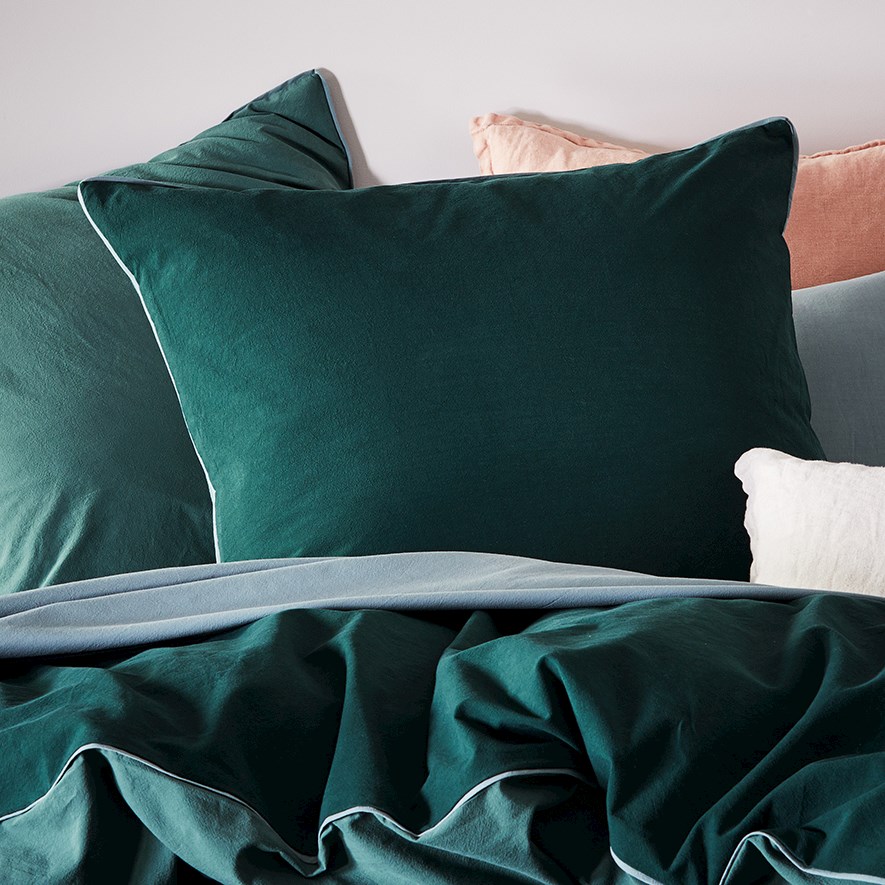 Stonewashed Ocean Two Toned Pillowcase Adairs