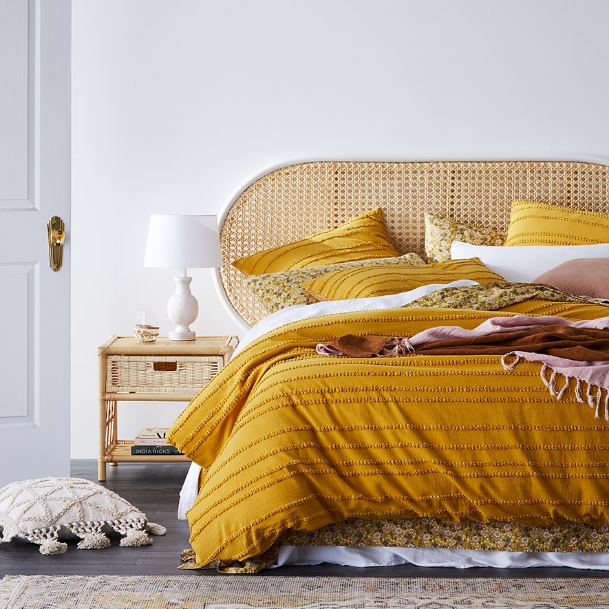 Mustard yellow pillow case online