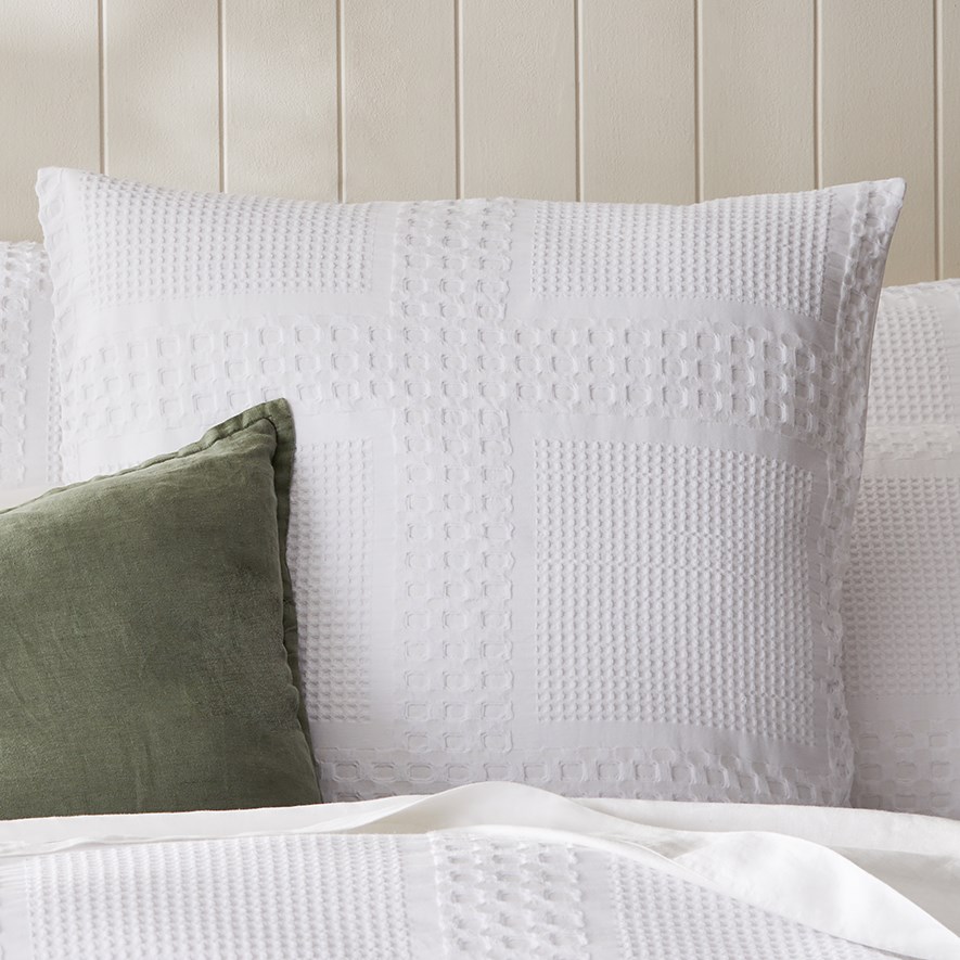 Waffle White Pillowcase Adairs