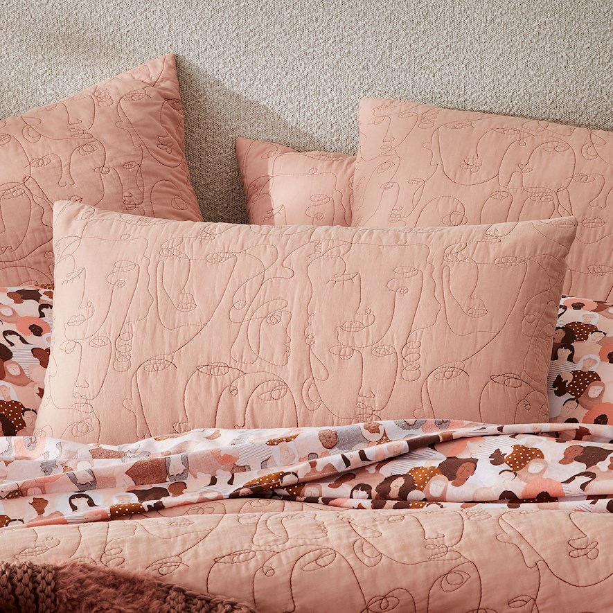 SMALL SQUARE CUSHION SISTERHOOD OF THE ROSE