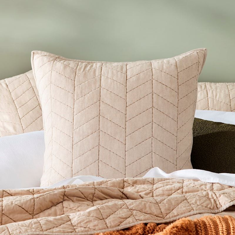 Emmie Quilted Natural Pillowcases