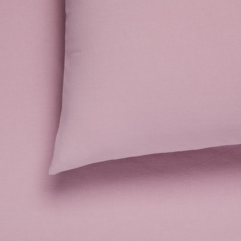 Stonewashed Cotton Lavender Pillowcase | Adairs