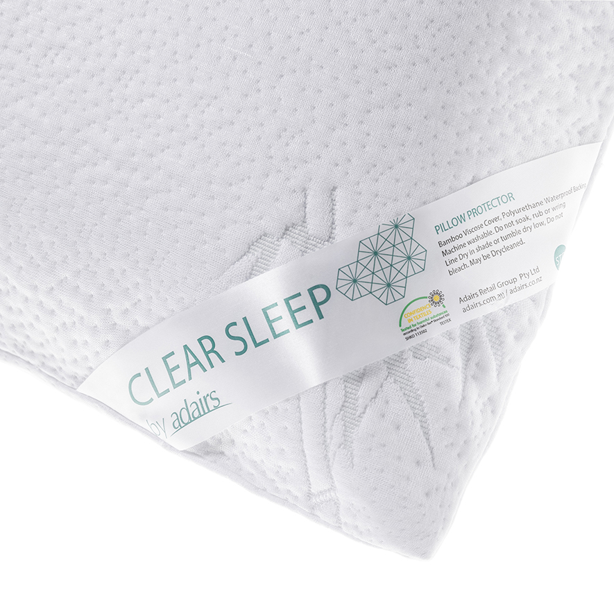 Clear Sleep Bamboo Waterproof Pillow Protector Adairs