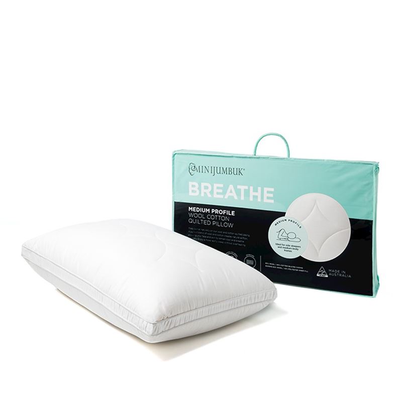 MiniJumbuk Breathe Medium Profile - Standard Pillow