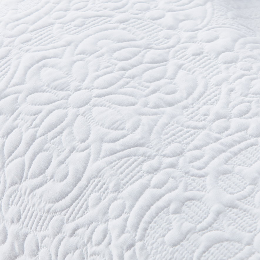 Chloe Quilted White Quilt Cover Bedroom Adairs