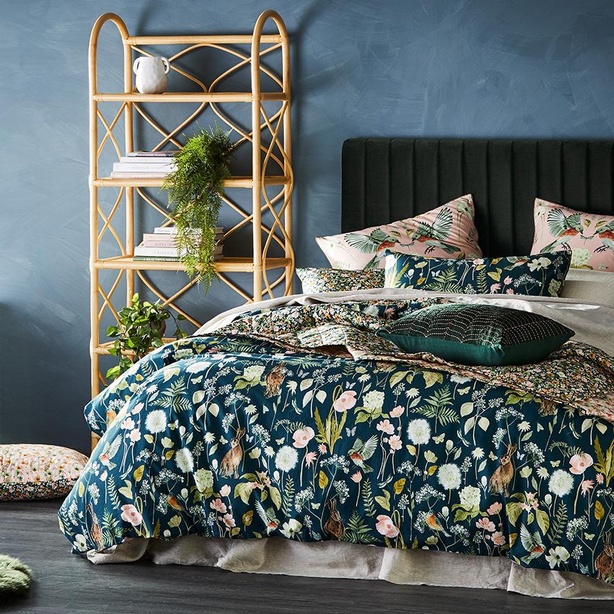 Secret Garden Queen Forest Quilt Cover Set + Separates Adairs