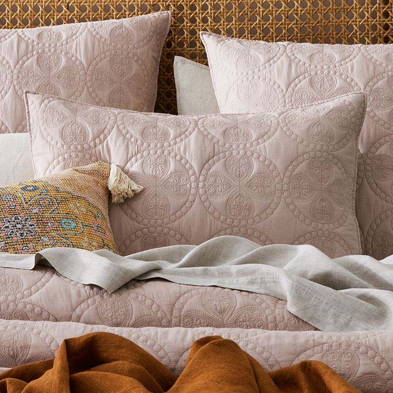 Grace Pebble Quilted Quilt Cover Separates