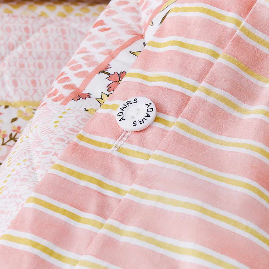 Polly Pink Quilted Quilt Cover Separates Adairs