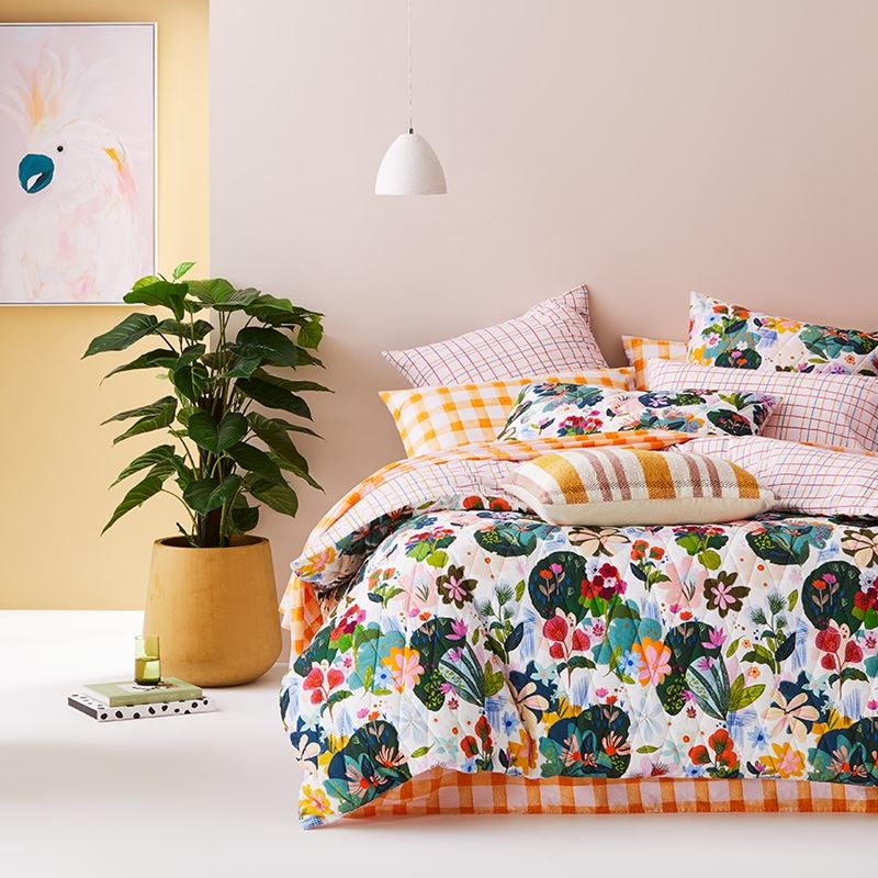 Wild Blooms Multi Quilted Quilt Cover Separates