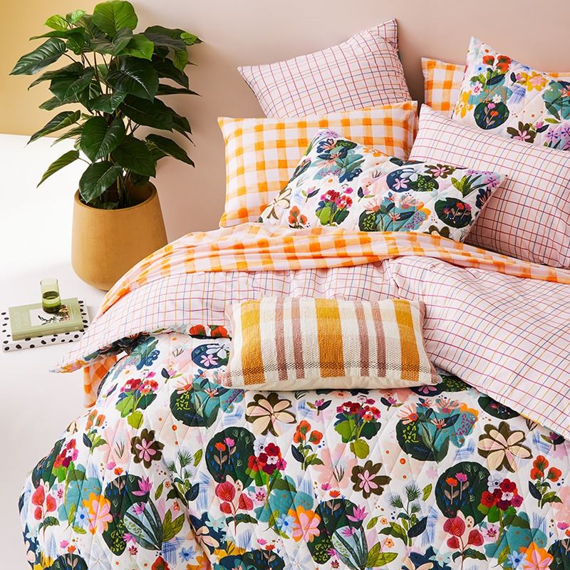 Wild Blooms Multi Quilted Quilt Cover Separates