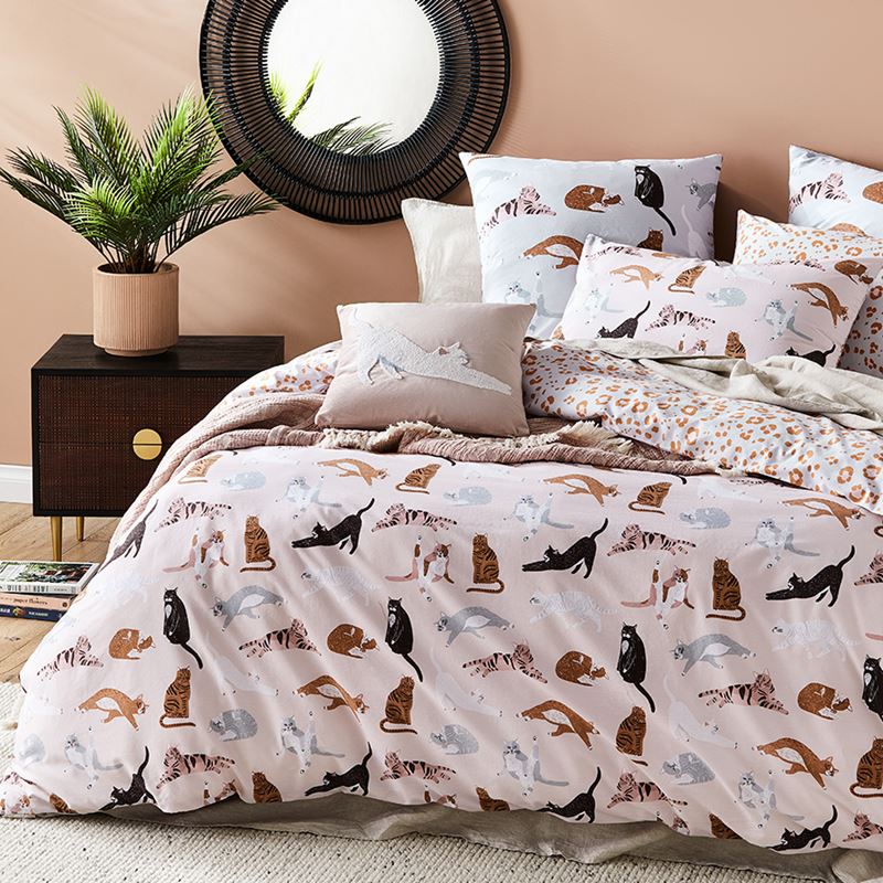 Trixie Pink Quilt Cover Set + Pillowcases