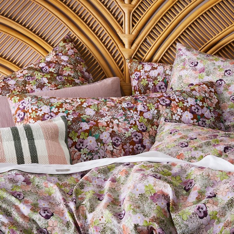 Anya Multi Quilted Quilt Cover + Pillowcases