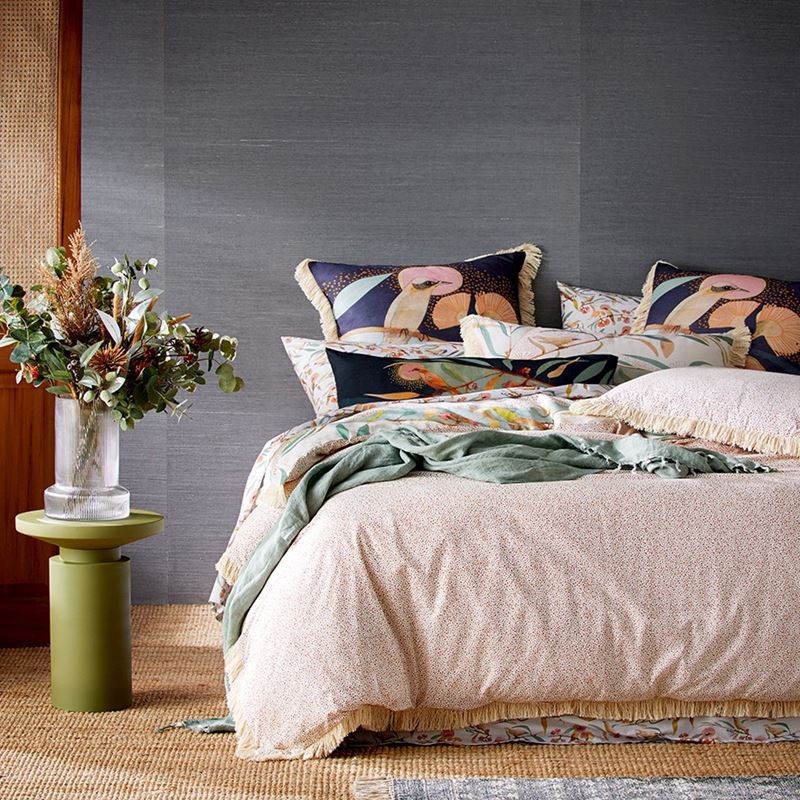 Dana Kinter Love Blooms Natural Quilt Cover Set + Separates | Adairs