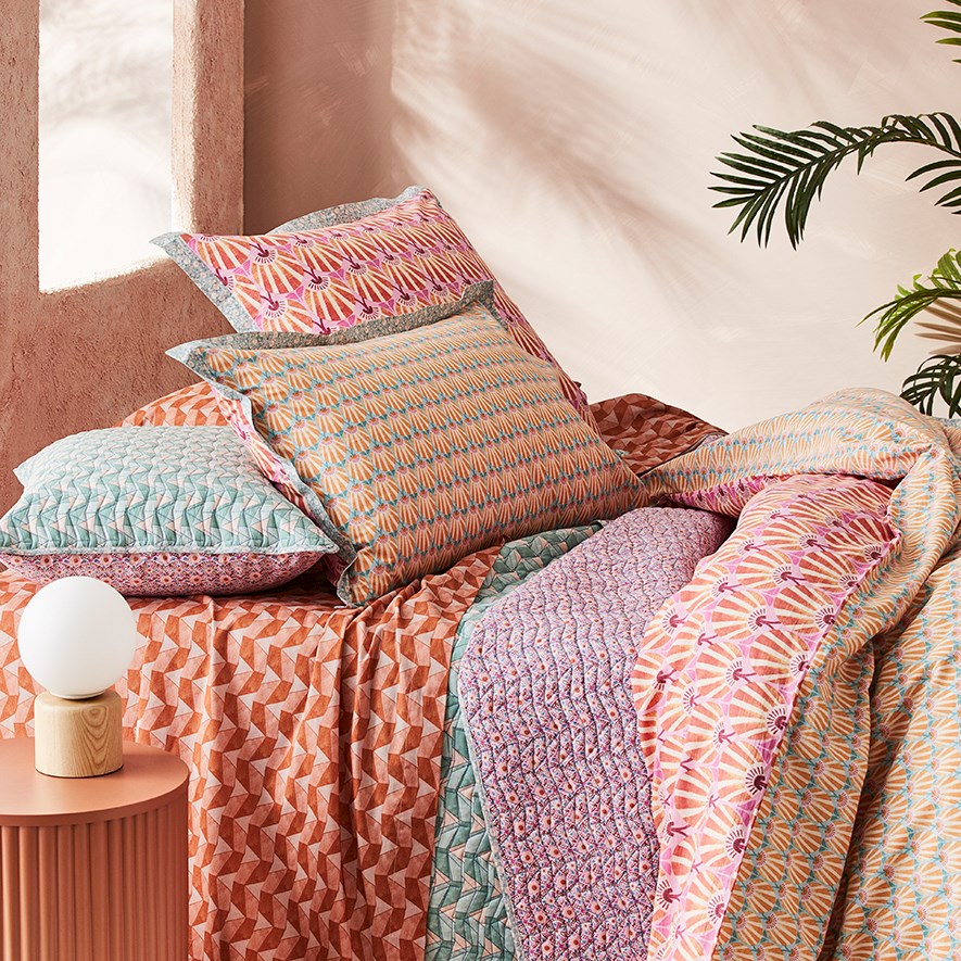 Mumbai Hot Pink Quilt Cover Set + Separates Adairs