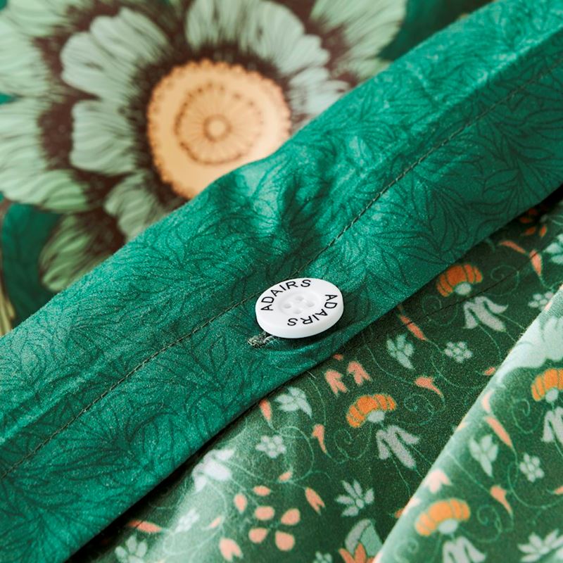 Wandering Folk Emerald Floral Quilt Cover Set + Separates