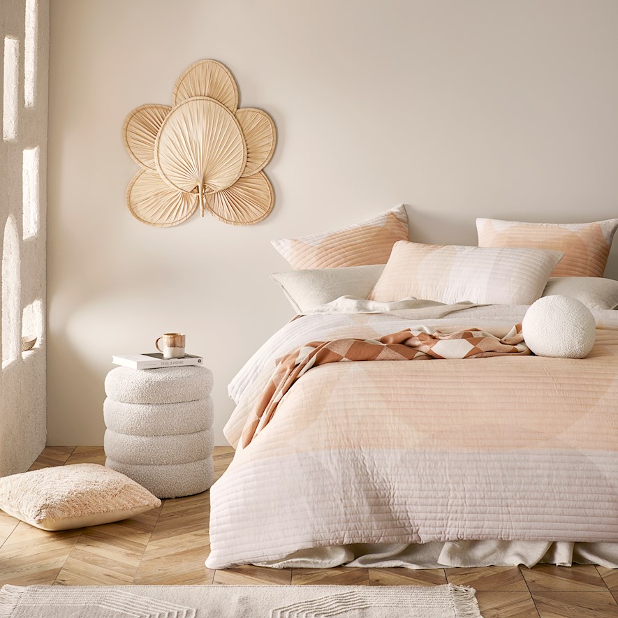 Autumn Moon Earth Quilted Quilt Cover Separates | Adairs