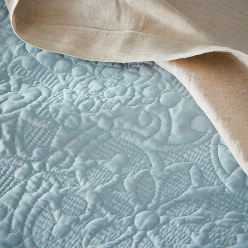 Chloe Ice Blue Quilted Quilt Cover Separates