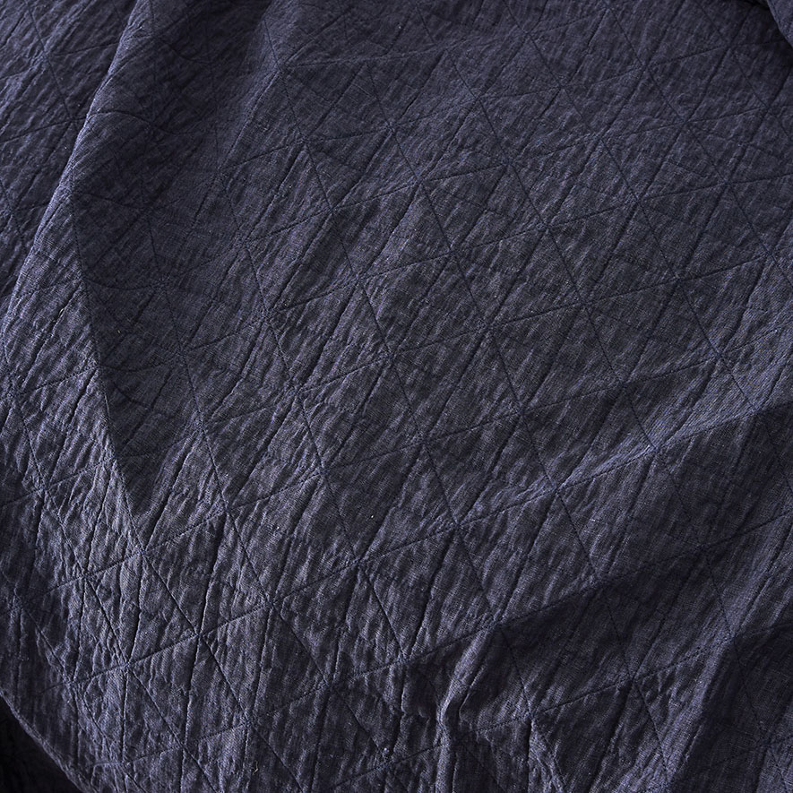 Home Republic Vintage Washed Linen Denim Coverlet Adairs