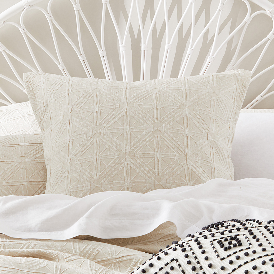 Villa Oatmeal Quilt Cover Separates Adairs