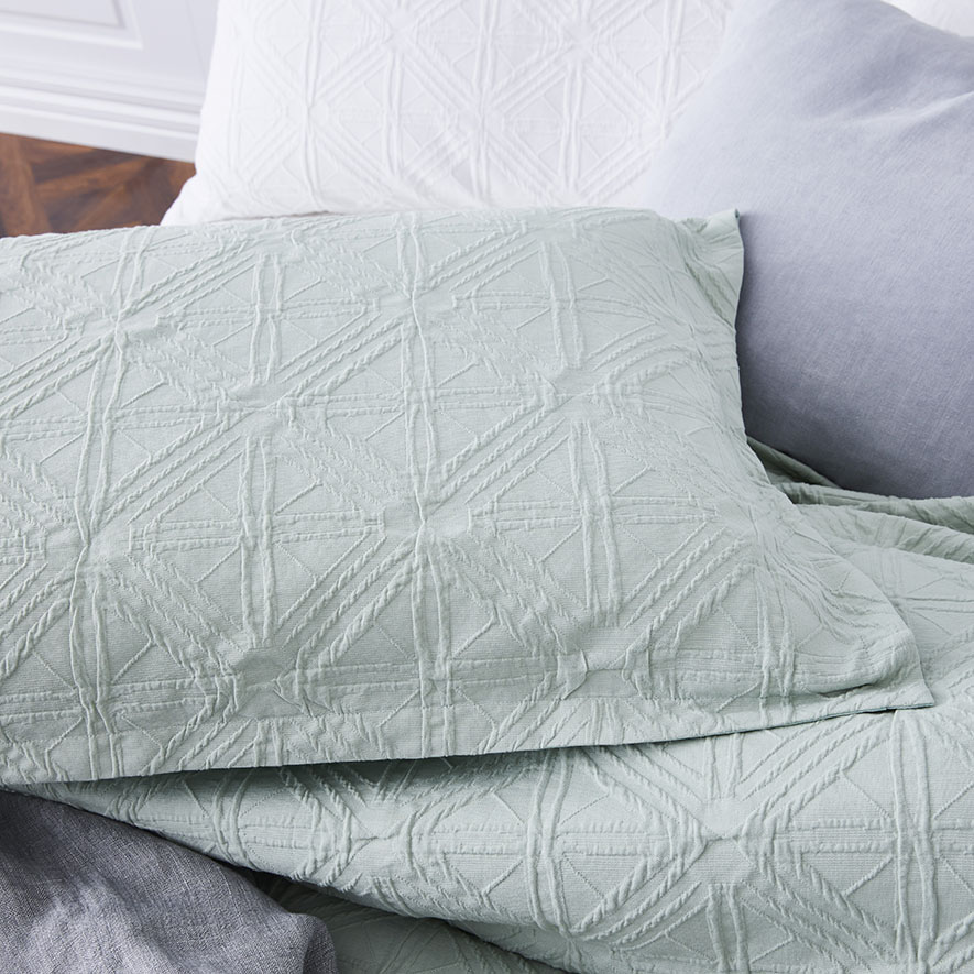 Home Republic Villa Subtle Green Quilt Cover Adairs