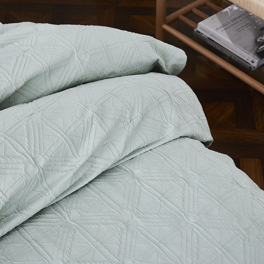 Home Republic Villa Subtle Green Quilt Cover Adairs