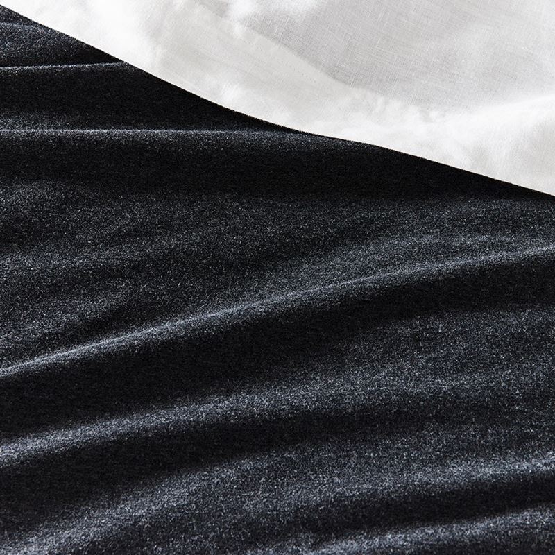 Ultra Soft Jersey Black Marble Quilt Cover Separates