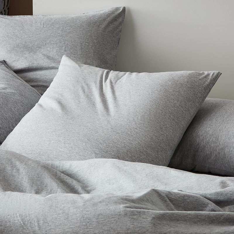 Ultra Soft Jersey Grey Marble Quilt Cover Separates