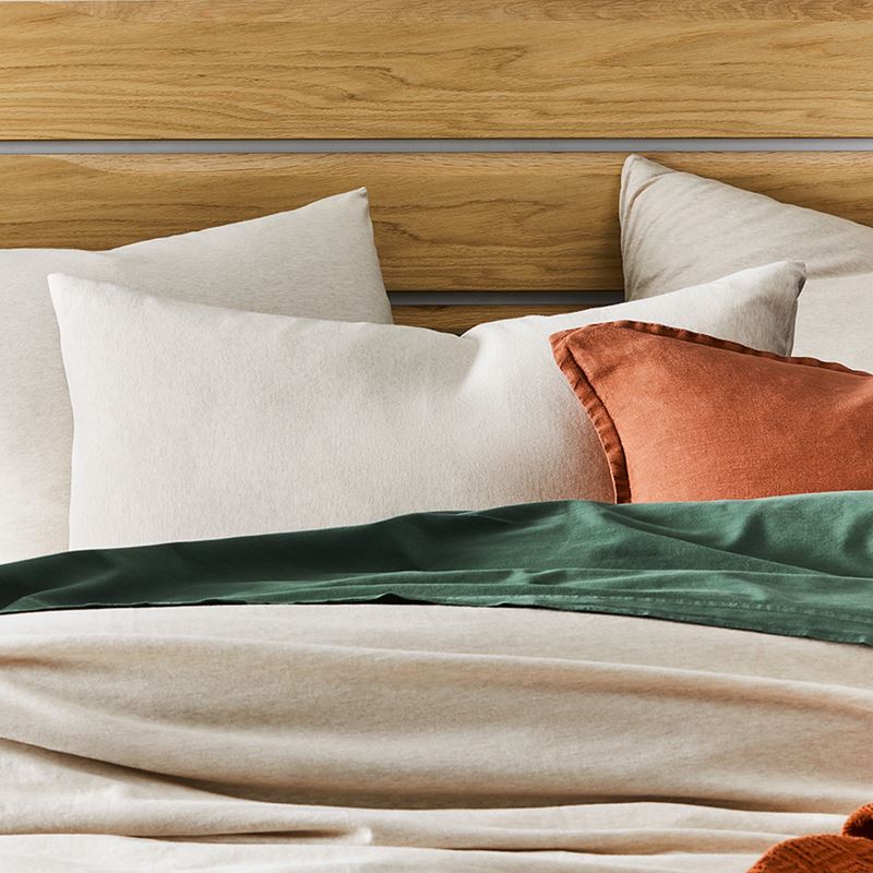 Ultra Soft Jersey Oatmeal Quilt Cover Separates