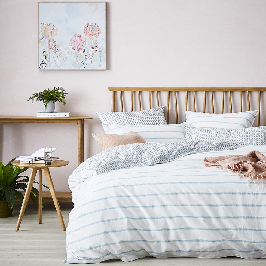 Stonewashed Printed Cotton Quilt Cover 