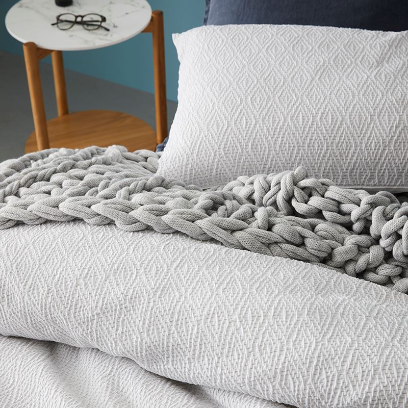 Harlow White Quilt Cover Set + Separates