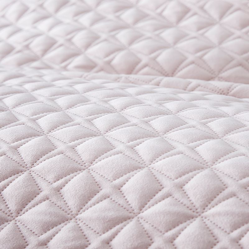 Duke Velvet Dusty Pink Quilted Quilt Cover Separates