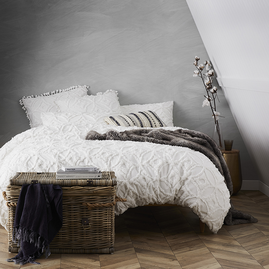 Armani Winter White Quilt Cover Adairs