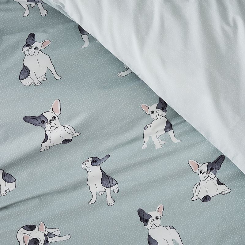 Frenchie Sage Quilt Cover Set + Separates