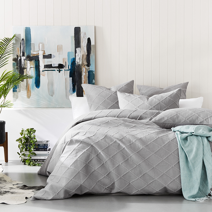 Home Republic Atticus Ash Quilt Cover Separates Adairs