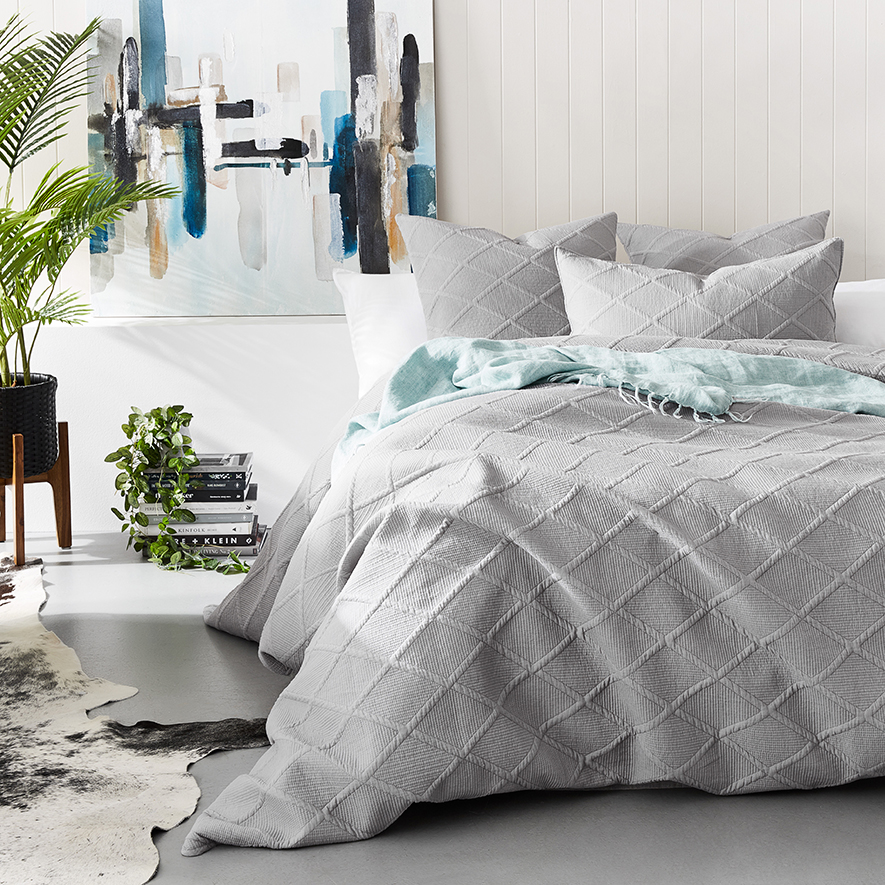 Home Republic Atticus Ash Quilt Cover Separates Adairs